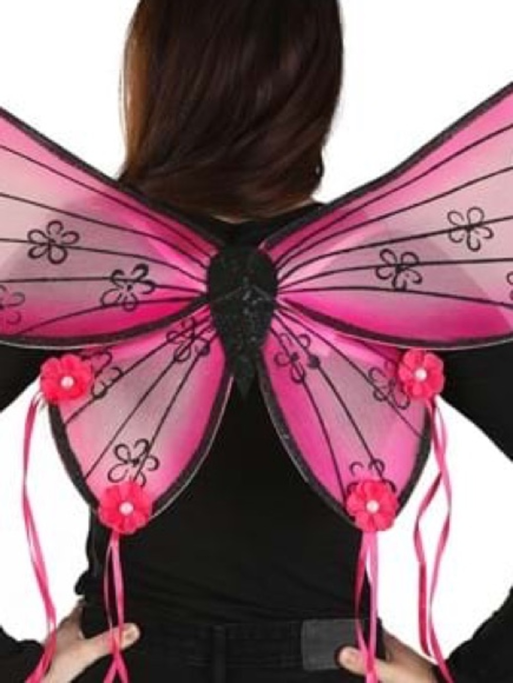 Pink Butterfly Wings Adult Costume Accessory